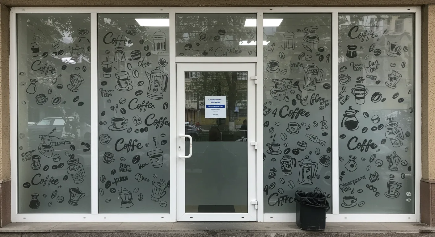 Przyciemnianie witryn folią ochronną